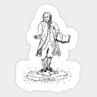 Linnaeus, Father of Botany Sticker